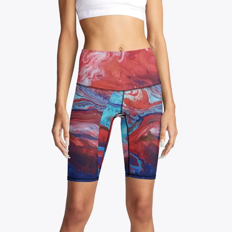 Women's Tie-Dye Biking Shorts Athletics